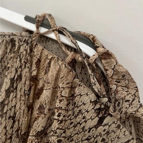 Blumarine Snakeskin Print Blouse Size 2 - Picture 3 of 5